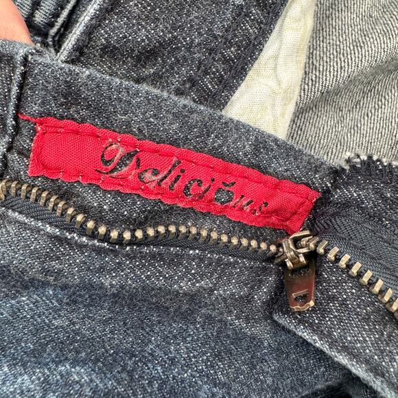 Apple Bottoms Jeans Womens 7 / 8 (30x33 ACTUAL) Acid Wash Rhinestone Denim Y2K - Picture 10 of 12